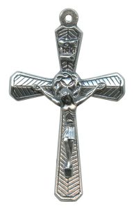 Crucifix Oxidized Metal mm.50- 2"