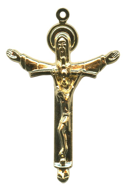 Millenium Cross Gold Plated mm.50 - 2"
