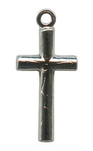 Cross Silver Plated Metal mm.20- 3/4"