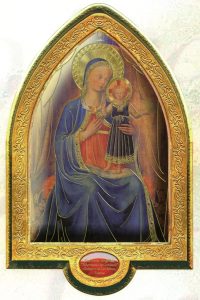 English Mother and Child Gold Leaf Picture Frame Vault cm.22x33.5- 8 1/2"x 13 1/4"