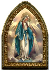 Miraculous Gold Leaf Picture Frame Mini Vault cm.18.5x13.5 - 7 1/4"x5 1/4"