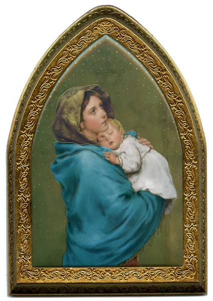 Ferruzzi Gold Leaf Picture Frame Mini Vault cm.18.5x13.5 - 7 1/4"x5 1/4"