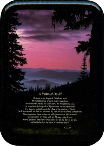 Psalm 23 A Psalm of David Plaque cm. 21x29- 8 1/2"x 11 1/2"