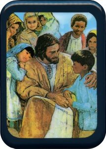 Jesus with Children Plaque cm. 21x29- 8 1/2"x 11 1/2"