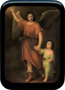 Guardian Angel Prayer Plaque cm. 21x29- 8 1/2"x 11 1/2"