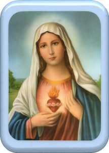 Immaculate Heart of Mary Plaque cm. 21x29- 8 1/2"x 11 1/2"