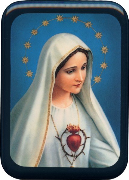 Immaculate Heart of Mary Plaque cm. 21x29- 8 1/2"x 11 1/2"