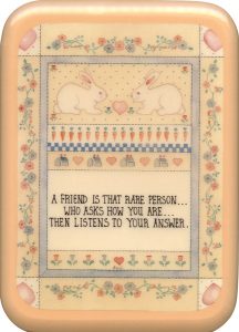 Friend Plaque cm. 21x29- 8 1/2"x 11 1/2"