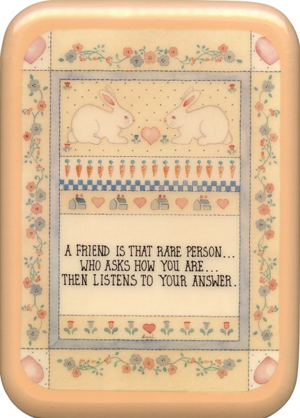 Friend Plaque cm. 21x29- 8 1/2"x 11 1/2"