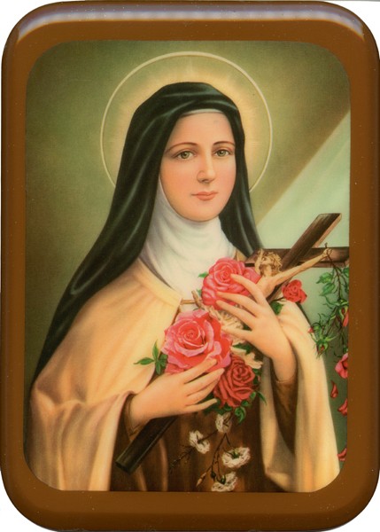 St.Theresa Plaque cm. 21x29- 8 1/2"x 11 1/2"