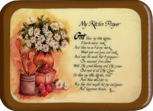 Kitchen Prayer Plaque cm. 21x29- 8 1/2"x 11 1/2"