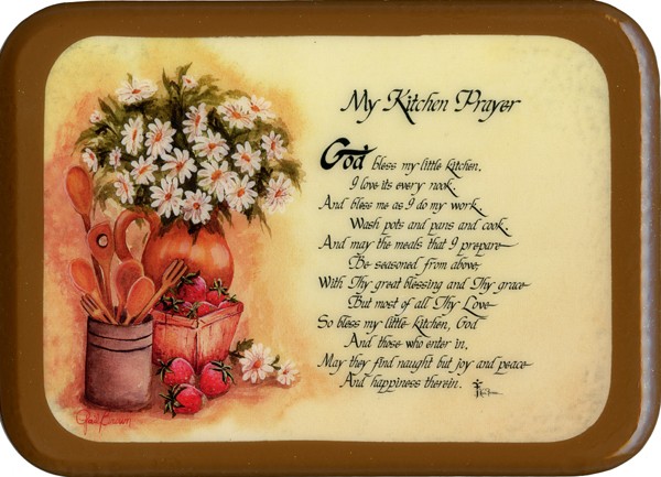 Kitchen Prayer Plaque cm. 21x29- 8 1/2"x 11 1/2"