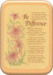 The Difference Plaque cm. 21x29- 8 1/2"x 11 1/2"