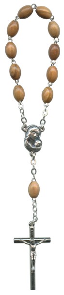 Decade Olive Wood Rosary Cord mm.6