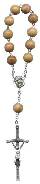 Decade Olive Wood Rosary Cord mm.10