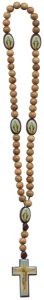 Olive Wood Rosary Elastic mm.6