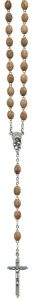 Olive Wood Rosary Carved Beads mm.6
