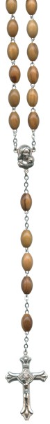 Olive Wood Rosary Beads mm.8