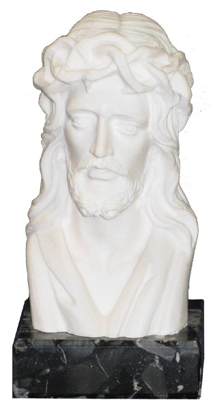 Bust of Jesus (With Base) cm.12 - 4 3/4"