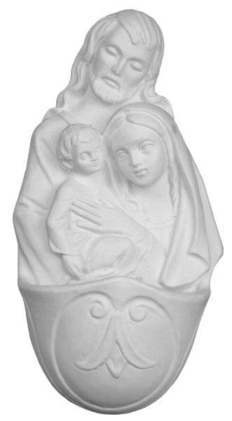 Holy Family Waterfont cm.17- 6 3/4"