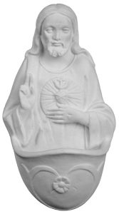 Sacred Heart of Jesus Waterfont cm.13- 5"