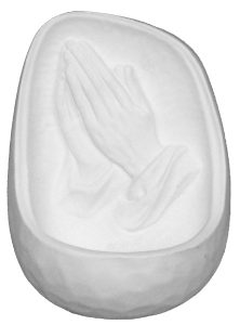 Praying Hands Waterfont cm.11- 4 1/4"