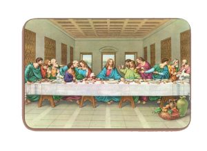 Last Supper 3D Bi-Dimensional Cards cm5.5x 8.2 - 2 1/8"x3 1/4"