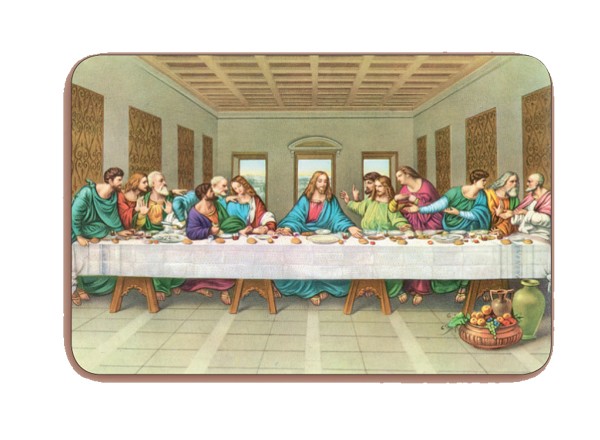 Last Supper 3D Bi-Dimensional Cards cm5.5x 8.2 - 2 1/8"x3 1/4"