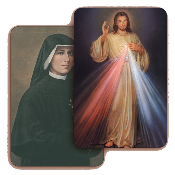 Divine Mercy 3D Bi-Dimensional Cards cm5.5x 8.2 - 2 1/8"x3 1/4"