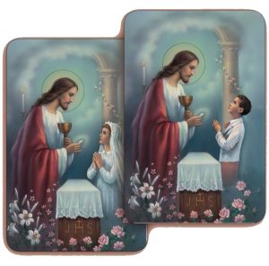 Communion Girl/ Boy 3D Bi-Dimensional Cards cm5.5x 8.2 - 2 1/8"x3 1/4"