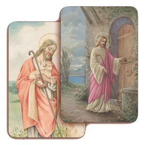 Jesus at the Door 3D Bi-Dimensional Cards cm5.5x 8.2 - 2 1/8"x3 1/4"