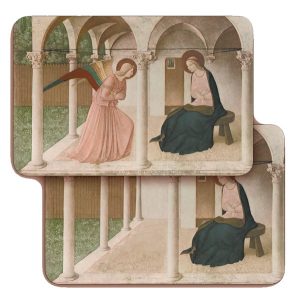 The Annunciation 3D Bi-Dimensional Cards cm.5.5x8.2- 2 1/8"x 3 1/4"