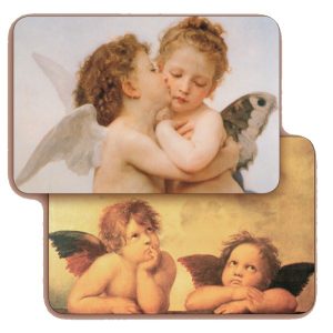 Guardian Angel 3D Bi-Dimensional Cards cm.5.5x8.2- 2 1/8"x 3 1/4"