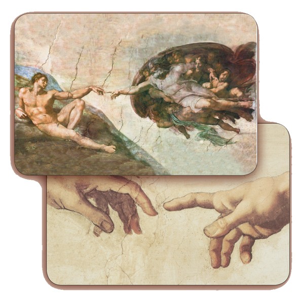 The Creation 3D Bi-Dimensional Cards cm.5.5x8.2- 2 1/8"x 3 1/4"