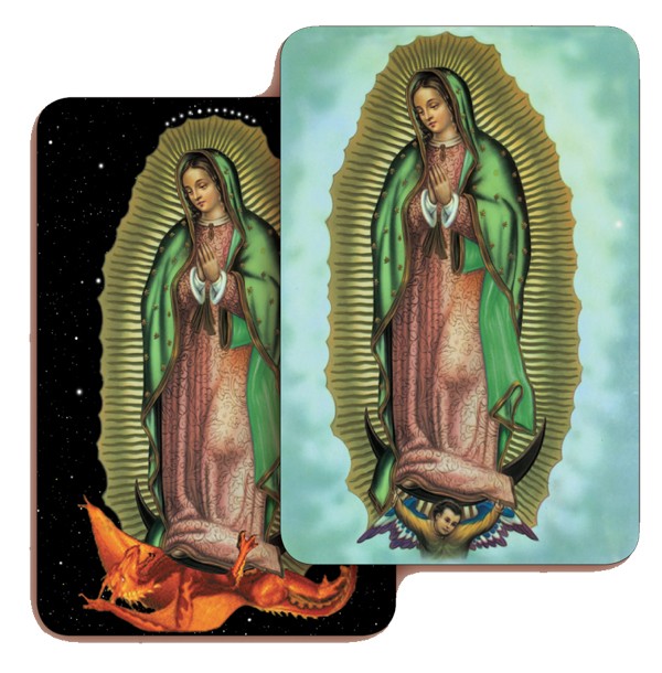 Guadalupe 3D Bi-Dimensional Cards cm.5.5x8.2- 2 1/8"x 3 1/4"