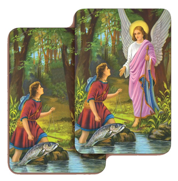 St.Raphael 3D Bi-Dimensional Cards cm.5.5x8.2- 2 1/8"x 3 1/4"