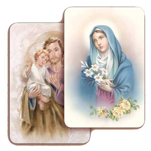 Madonna 3D Bi-Dimensional Cards cm.5.5x8.2- 2 1/8"x 3 1/4"