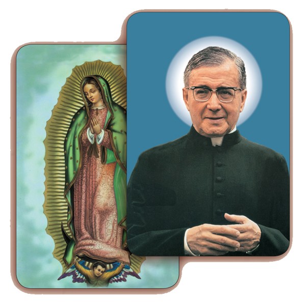 Guadalupe/ San Escriva 3D Bi-Dimensional Cards cm.5.5x8.2- 2 1/8"x 3 1/4"