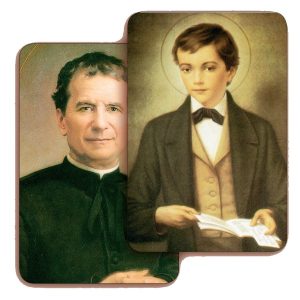 S.Domenico Savio/ St.John Bosco 3D Bi-Dimensional Cards cm.5.5x8.2- 2 1/8"x 3 1/4"