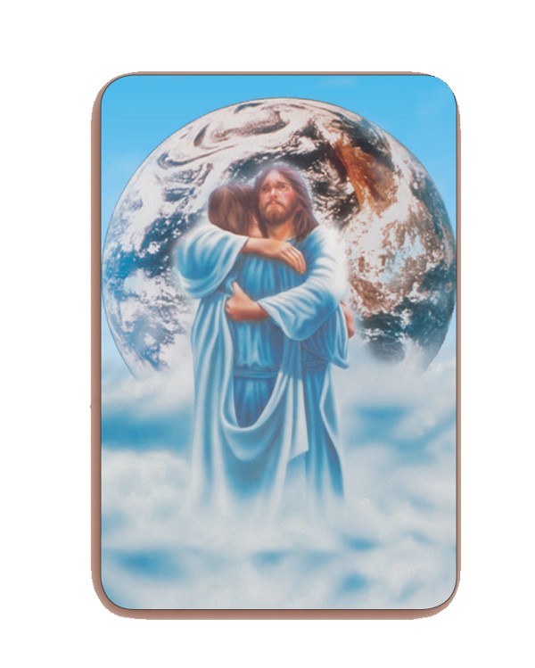 Amicizia 3D Bi-Dimensional Cards cm.5.5x8.2- 2 1/8"x 3 1/4"