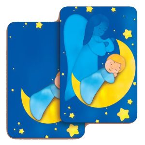Guardian Angel 3D Bi-Dimensional Cards cm.5.5x8.2- 2 1/8"x 3 1/4"