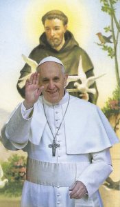 Pope Francis Holy Cards Blank cm.7x12- 2 3/4"x 4 3/4"