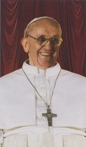 Pope Francis Holy Cards Blank cm.7x12- 2 3/4"x 4 3/4"