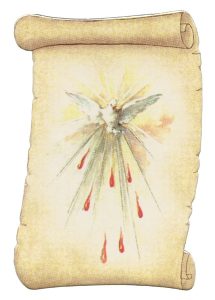 Holy Spirit Fridge Magnet cm.5x8- 2"x 3 1/4"