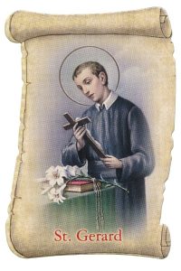 St.Gerard Fridge Magnet cm.5x8- 2"x 3 1/4"