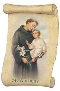 St.Anthony Fridge Magnet cm.5x8- 2"x 3 1/4"