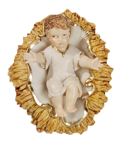Baby Jesus with Crib PVC Statue 6 cm
