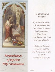 Communion Girl Bookmark cm.6x15.5- 2 1/2"x 6 1/8"