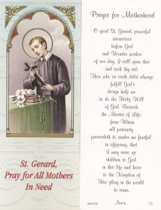 Prayer for Motherhood Bookmark cm.6x15.5- 2 1/2"x 6 1/8"