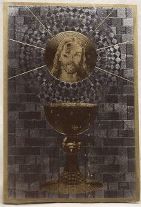 Communion Plaque cm.15.5x10.5 - 6"x4"